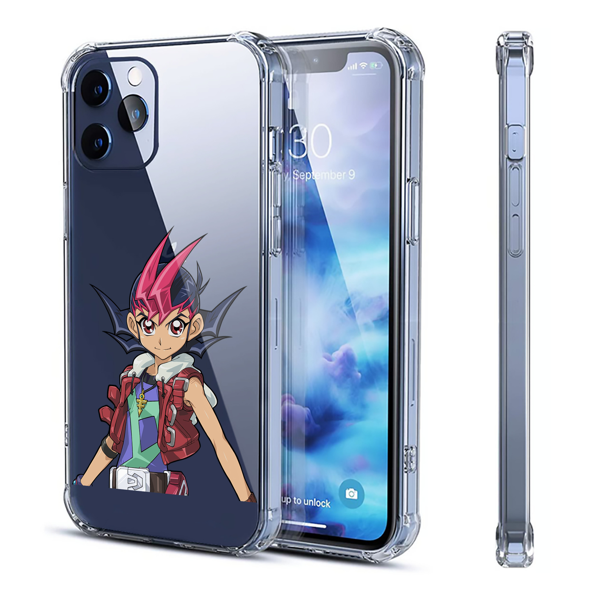 （画像用） 遊☆戯☆王 Yu-Gi-Oh! 【iPhone 12シリーズ対応】透明スマホケース（クリアソフトケース）